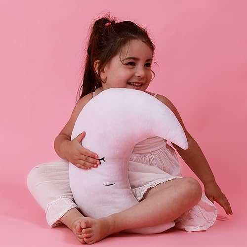 Perfectto Design Kids Moon Pillow with Stars Garland