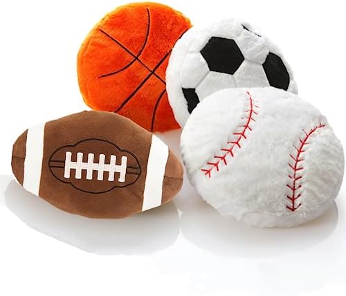 4 Piece Sports Throw Pillow Set