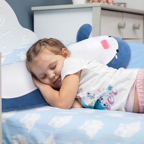 Cute Blue Shark Plush Pillow for Hugging