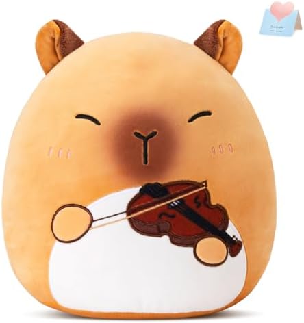 Glow Guards 12 Inch Brown Capybara Plush Pillow