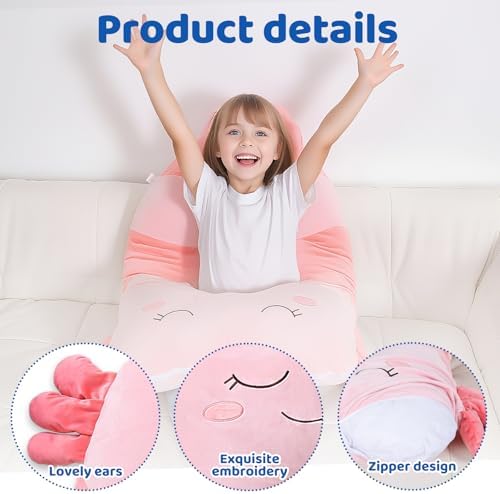47x23 Inch U Shaped Plush Body Pillow for Kids