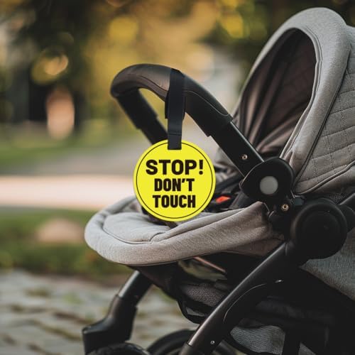 PLIGREAT 2 Pack Yellow Stop Touch Baby Sign