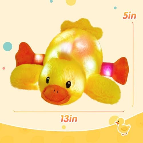 Glow Guards 12 Inch LED Duck Plush Pillow