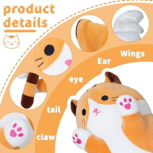 Yeqivo Cute Cat Plush Pillow 50cm