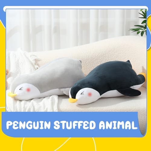 2 Pcs Large Penguin Plush Pillow Toy