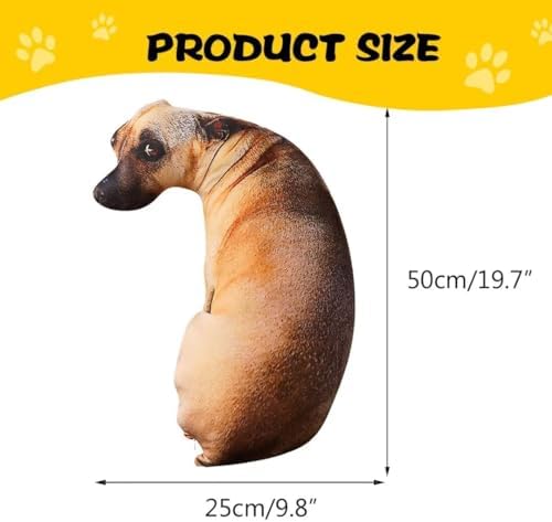 Realistic Dog Plush Pillow for Kids and Dog Lovers