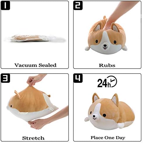 Corgi Dog Plush Pillow 118 Inch Soft Stuffed Animal Toy