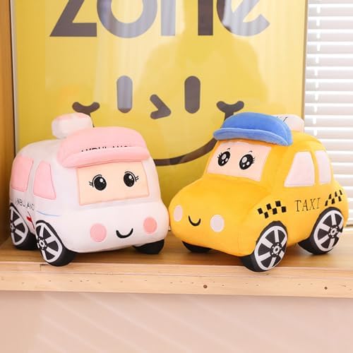 3D Cartoon Ambulance Plush Pillow Toy