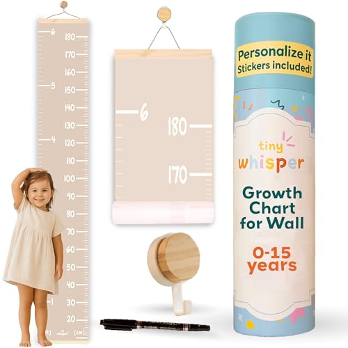 Tiny Whisper Kids Height Wall Chart
