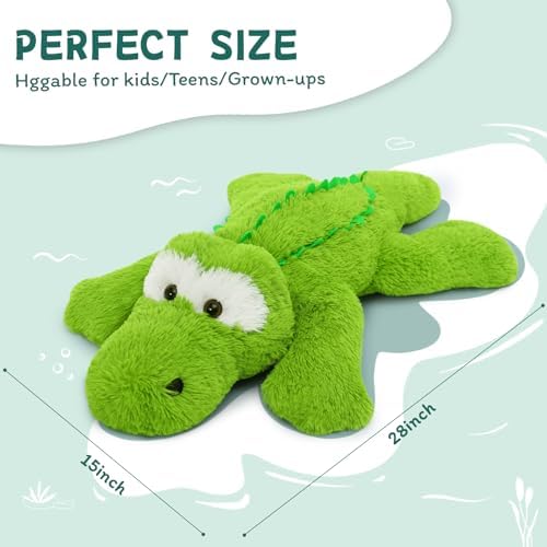 Tezituor 28 Inch Alligator Plush Pillow