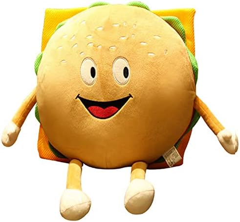 GUDVES Hamburger Plush Pillow Toy
