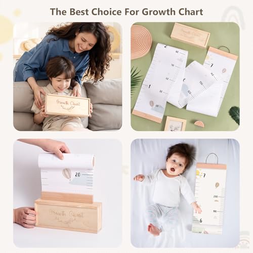 Growth Chart for Wall with Keepsake Box and Hook