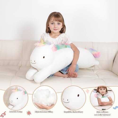 40 Inch Giant Unicorn Plush Pillow