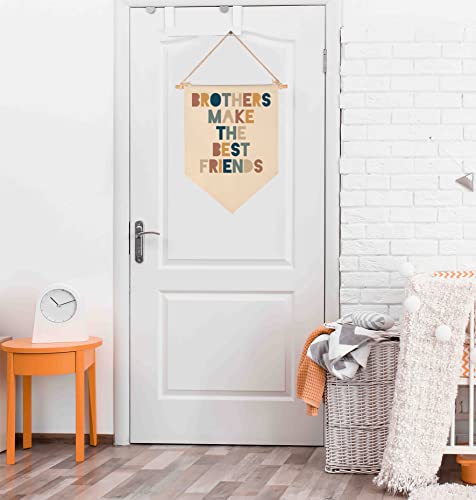 Brothers Make Best Friends Pennant Flag Decor