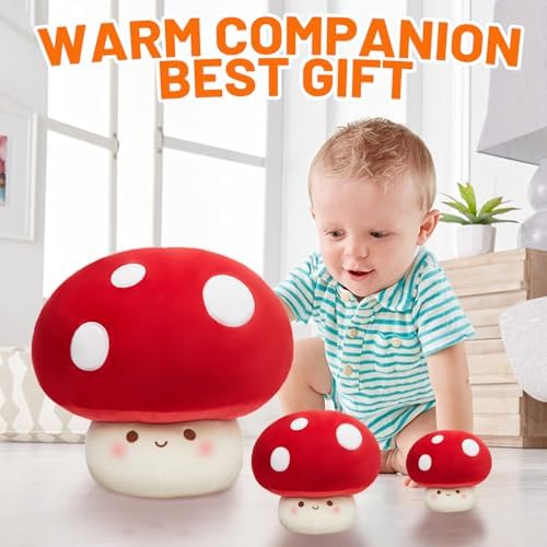 Yulefly 9-Inch Mushroom Pillow Plush