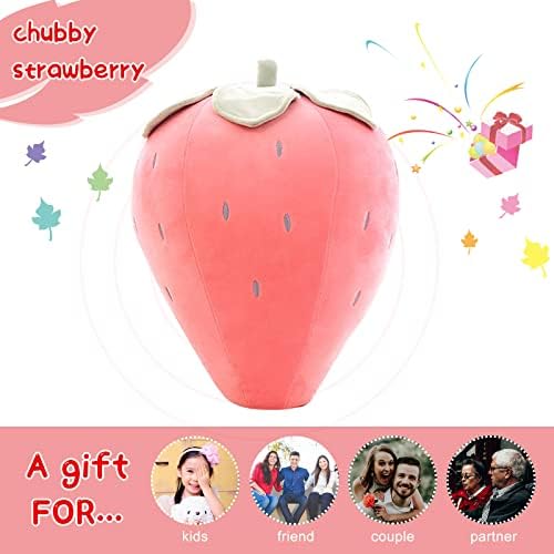 Cute Fruit Strawberry Plush Pillow for Kids