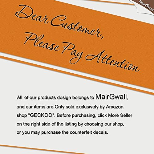 GECKOO Nursery Decor Monkey Growth Chart Vinyl Wall Sticker