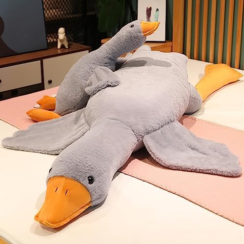 Grafingy Big Grey Swan Plush Pillow