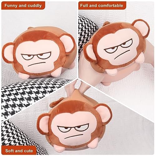 Achwishap Monkey Plush Throw Pillow