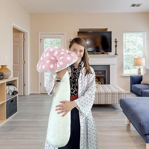 Hofun4U Mushroom Plush Pillow Pink