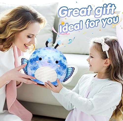 Blue Butterfly Plush Pillow Toy