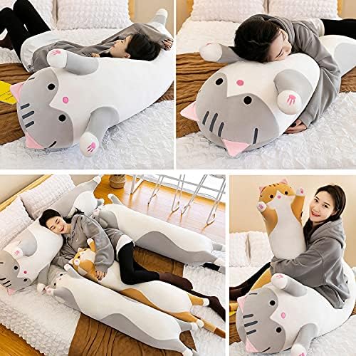 Giant Cat Plush Pillow for Kids and Girlfriend
