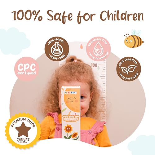 Kids Growth Chart for Wall - 82x79 Inch