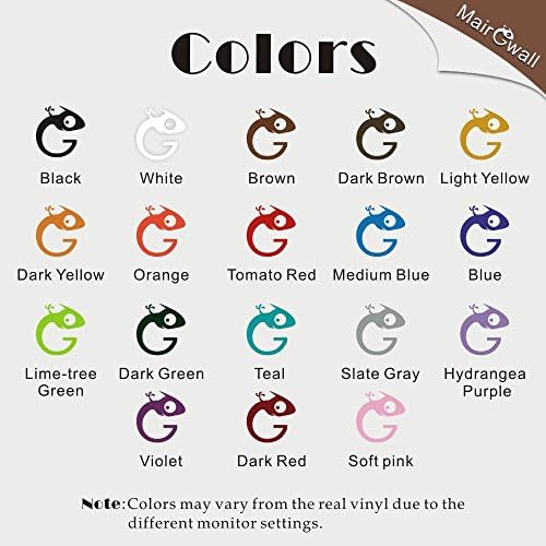 GECKOO Nursery Decor Monkey Growth Chart Vinyl Wall Sticker