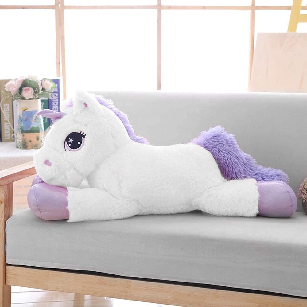 Big Stuffed Unicorn Plush Pillow 24 Inch
