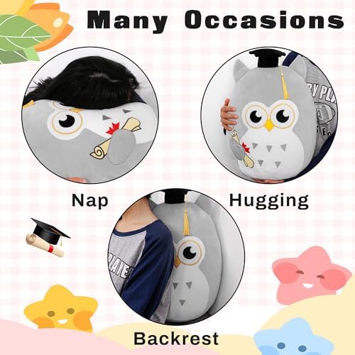 Graduation Plush Owl Pillow Toy for Her Girlfriend Lover Kids