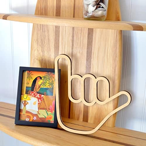 Shaka Wooden Wall Sign for Home Decor