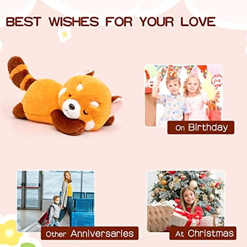 Big Red Panda Plush Pillow Toy