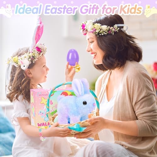 Plush Bunny Easter Toy with Sound and Movement