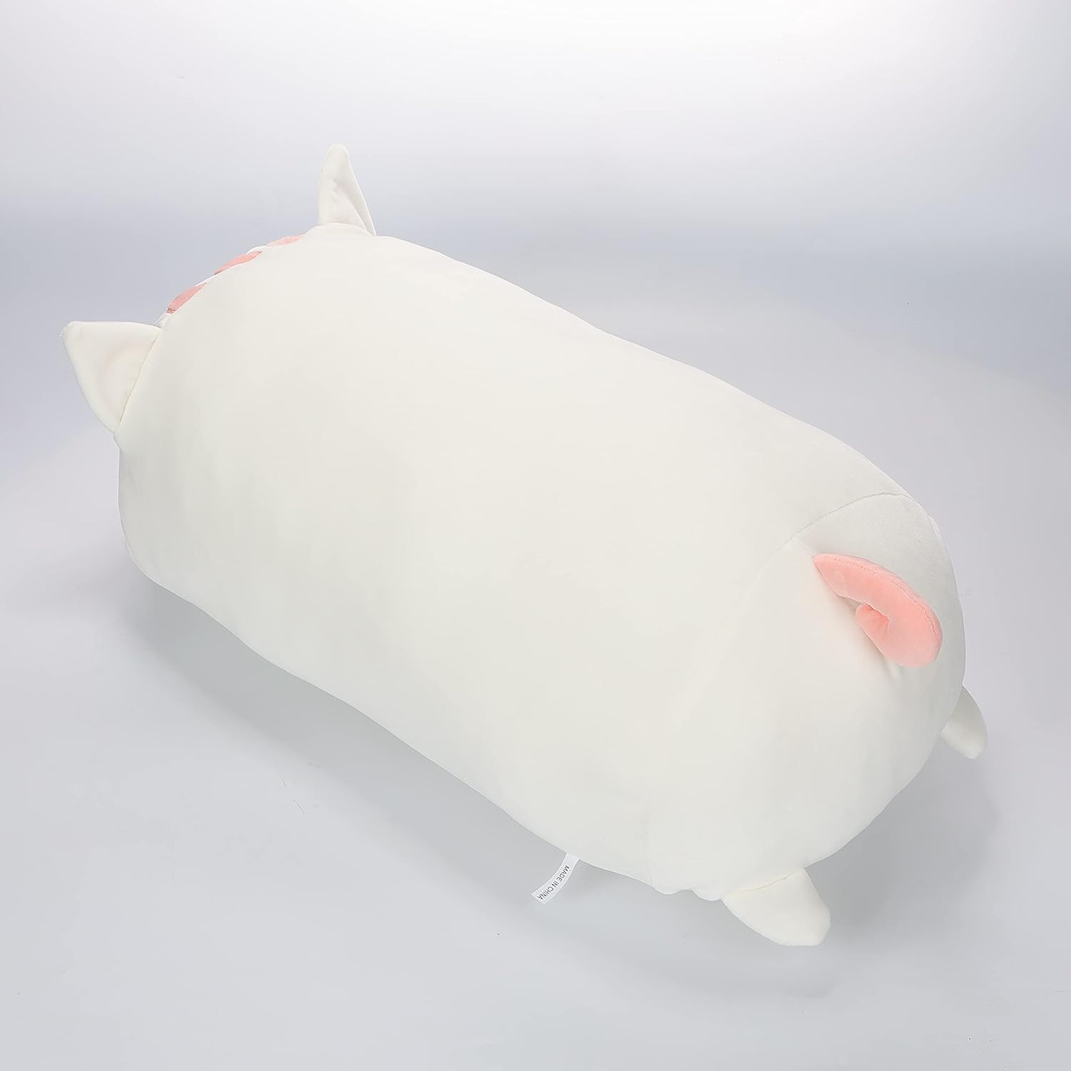 TemBe 236 Inch White Cat Plush Pillow