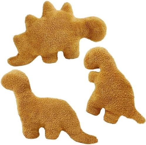 3 Pack Dino Nugget Plush Pillows