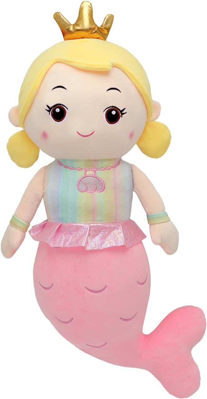 Mermaid Plush Pillow Toy for Girls Kids