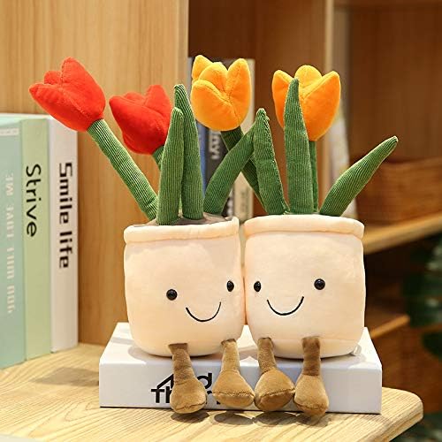 Tulip Plush Toy 13 Inch Huggable Flower Pillow Doll