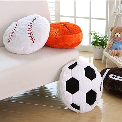 Jetec 2 Pcs Basketball Shaped Plush Pillow