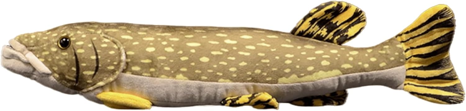 Lifelike Northern Pike Fish Plush Toy