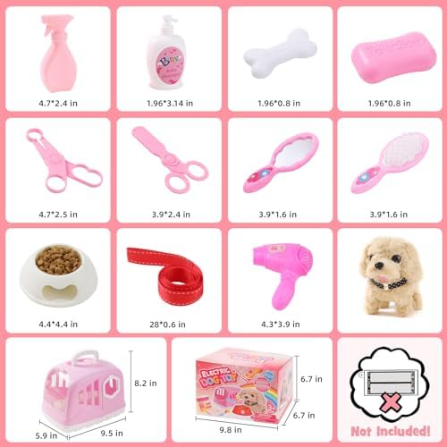 Volmop 14PCS Interactive Plush Dog Toy Set