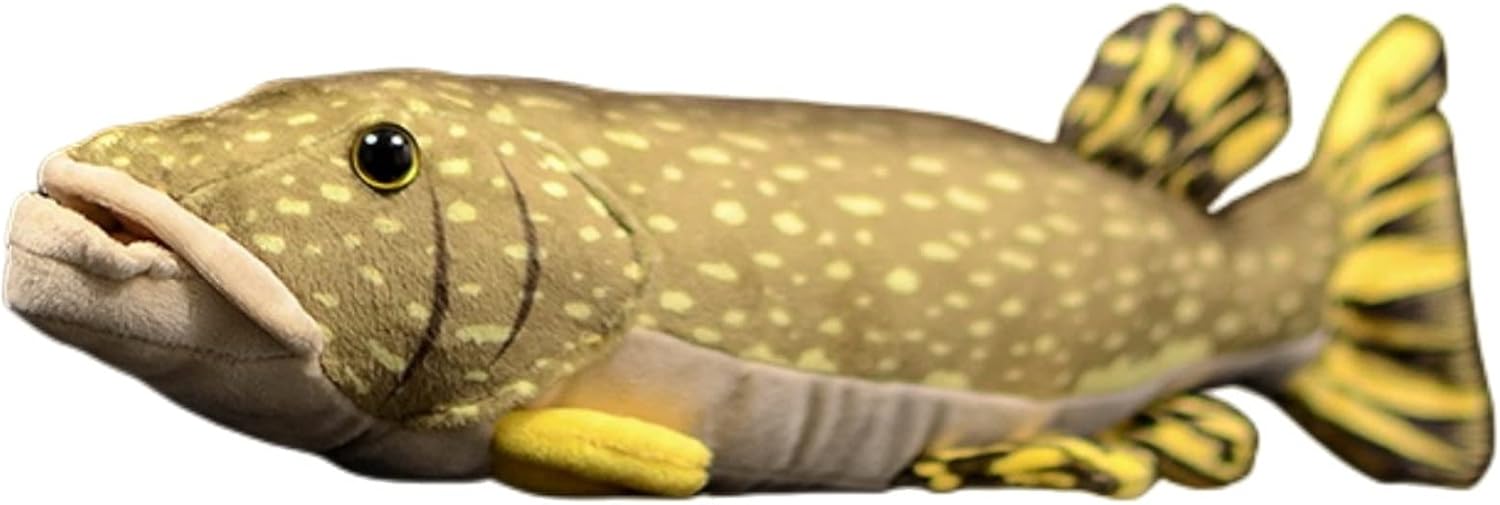 Lifelike Northern Pike Fish Plush Toy