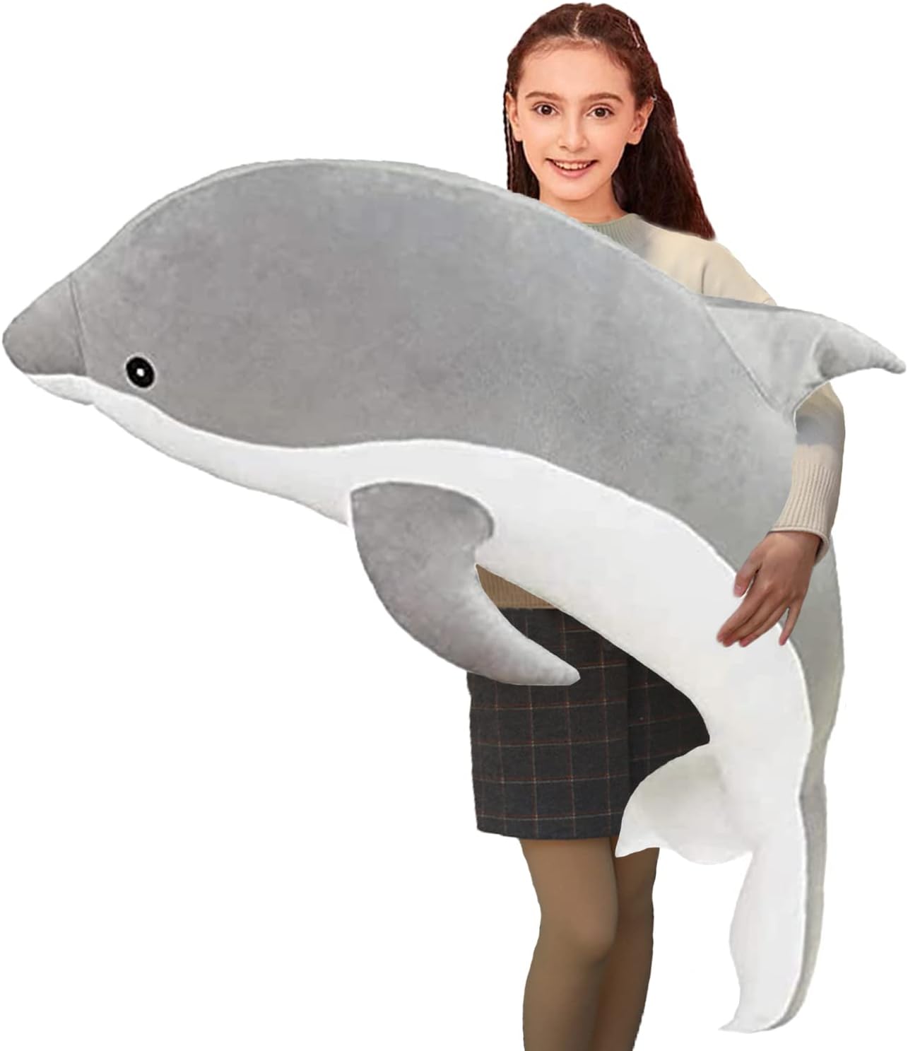 Dolphin Plush Pillow Soft Stuffed Animal Toy