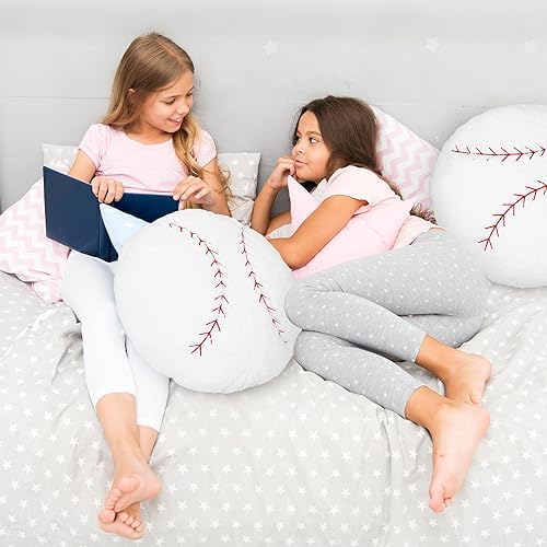 OurHonor 18 Inch Baseball Plush Pillow
