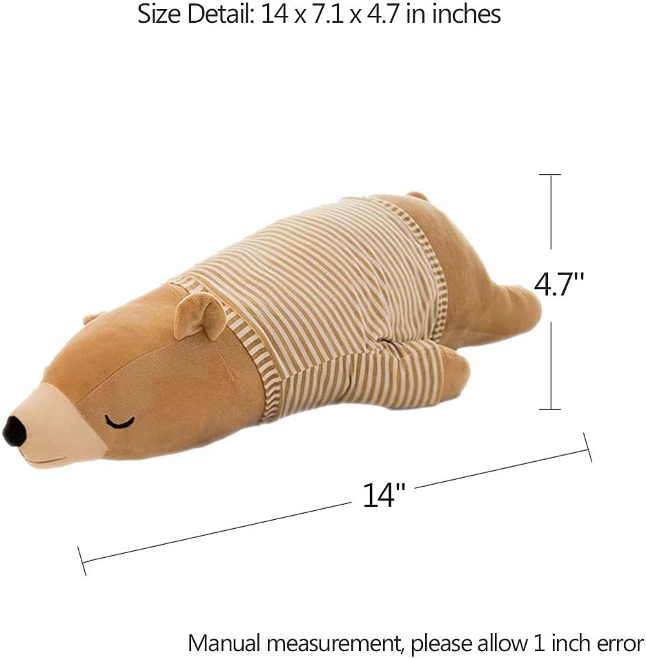 MMTTAO Polar Bear Plush Pillow 14 Inch