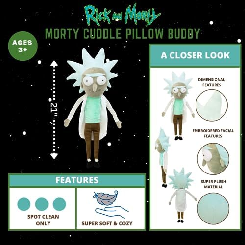 Franco Rick Morty Super Soft Plush Pillow
