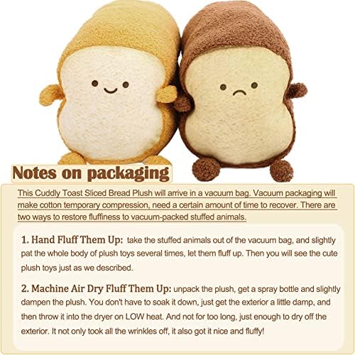 DENTRUN Toast Plush Pillow 15