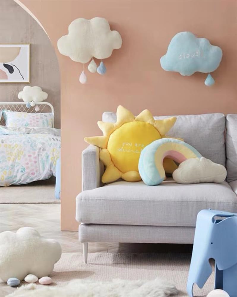 NatureMan Moon Rainbow Cloud Pillow Cushion