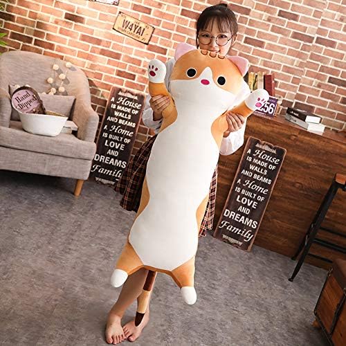 Long Cat Plush Pillow for Kids