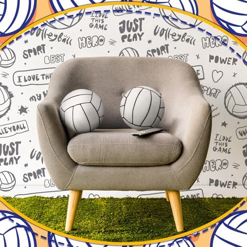 Gerrii 2 Pcs 3D Volleyball Plush Pillow