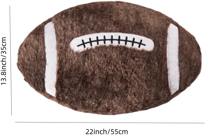 22 Rugby Plush Pillow - Soft Football Throw Pillow
